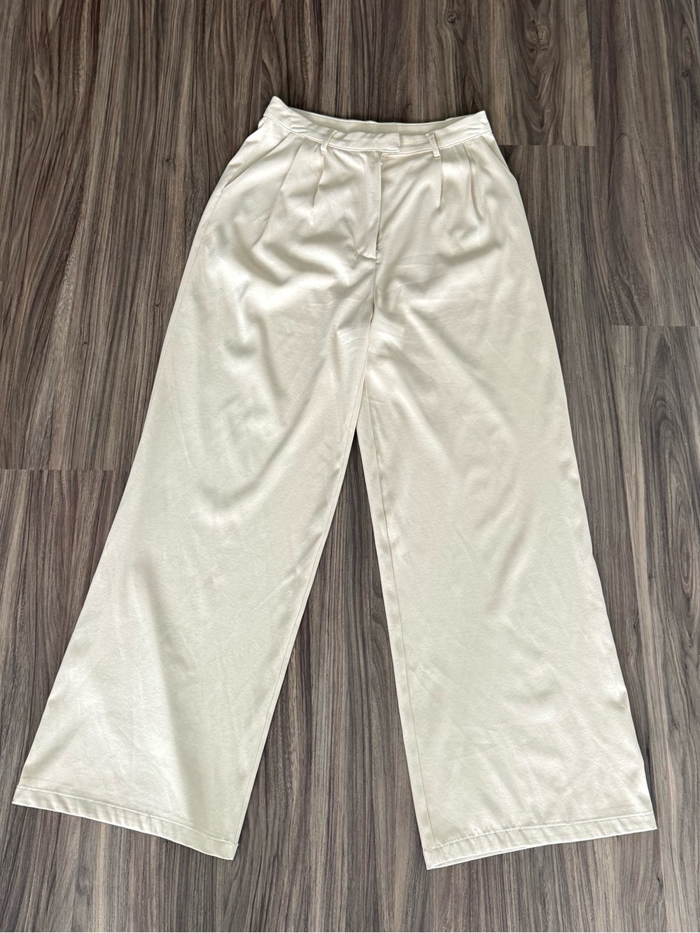 Princess Polly Cream/Champagne Amalia trousers